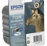 Epson Original T1306 Hirsch Druckerpatronen 3er Multipack C/M/Y (C13T13064012)