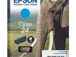 Epson Original 24 Elefant Druckerpatrone cyan 360 Seiten 4,6ml (C13T24224012)