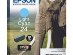 Epson Original 24 Elefant Druckerpatrone cyan hell 360 Seiten 5,1ml (C13T24254012)