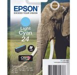 Epson Original 24 Elefant Druckerpatrone cyan hell 360 Seiten 5,1ml (C13T24254012)
