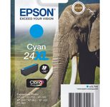 Epson Original 24XL Elefant Druckerpatrone cyan 740 Seiten 9ml (C13T24324012)