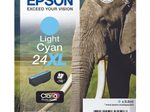 Epson Original 24XL Elefant Druckerpatrone cyan hell 740 Seiten 9,8ml (C13T24354012)