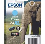 Epson Original 24XL Elefant Druckerpatrone cyan hell 740 Seiten 9,8ml (C13T24354012)