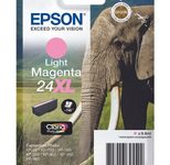 Epson Original 24XL Elefant Druckerpatrone magenta hell 740 Seiten 9,8ml (C13T24364012)
