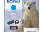 Epson Original 26 Eisbär Druckerpatrone cyan 300 Seiten 4,5ml (C13T26124012)
