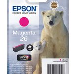 Epson Original 26 Eisbär Druckerpatrone magenta 300 Seiten 4,5ml (C13T26134012)
