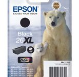 Epson Original 26XL Eisbär Druckerpatrone schwarz 500 Seiten 12,2ml (C13T26214012)