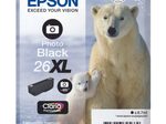 Epson Original 26XL Eisbär Druckerpatrone schwarz hell 400 Seiten 8,7ml (C13T26314012)
