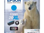 Epson Original 26XL Eisbär Druckerpatrone cyan 700 Seiten 9,7ml (C13T26324012)
