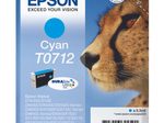 Epson Original T0712 Gepard Druckerpatrone - cyan (C13T07124012)