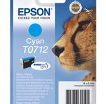 Epson Original T0712 Gepard Druckerpatrone - cyan (C13T07124012)