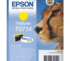 Epson Original T0714 Gepard Druckerpatrone - gelb (C13T07144012)