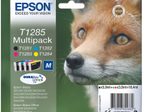 Epson Original T1285 Fuchs Druckerpatronen 4er Multipack BK/C/M/Y (C13T12854012)