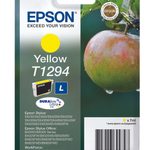 Epson Original T1294 Apfel Druckerpatrone gelb 616 Seiten 7ml (C13T12944012)