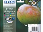 Epson Original T1295 Apfel Druckerpatronen 4er Multipack BK/C/M/Y (C13T12954012)