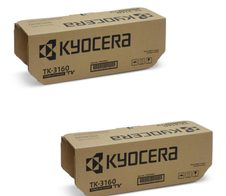 Kyocera Original TK-3160 Toner 2er Set Doppelpack schwarz