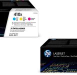 HP Original 410X Toner 2er Set schwarz + 3er Set C/M/Y