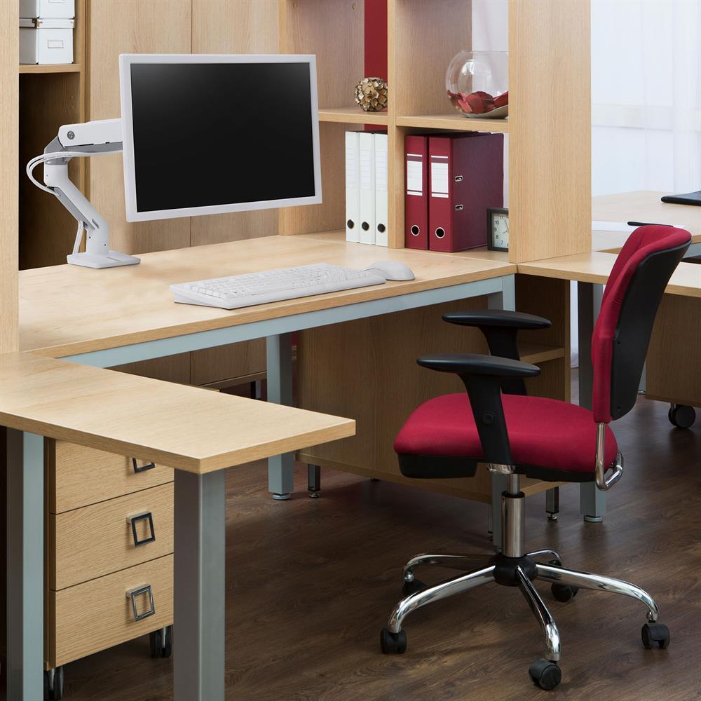 Ergotron HX Monitorarm Tischhalterung für einen Monitor bis 106,68 cm 42 Zoll weiß