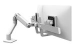 Ergotron HX Dual Monitorarm Tischhalterung für zwei Monitore bis 81,28 cm 32 Zoll weiß