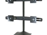 Ergotron DS100 Vierfach-Monitor Tischstandfuß für vier Monitore bis 61 cm 24 Zoll schwarz