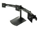 Ergotron DS100 Dreifach-Monitor Tischstandfuß für drei Monitore horizontal bis 53 cm 21 Zoll schwarz
