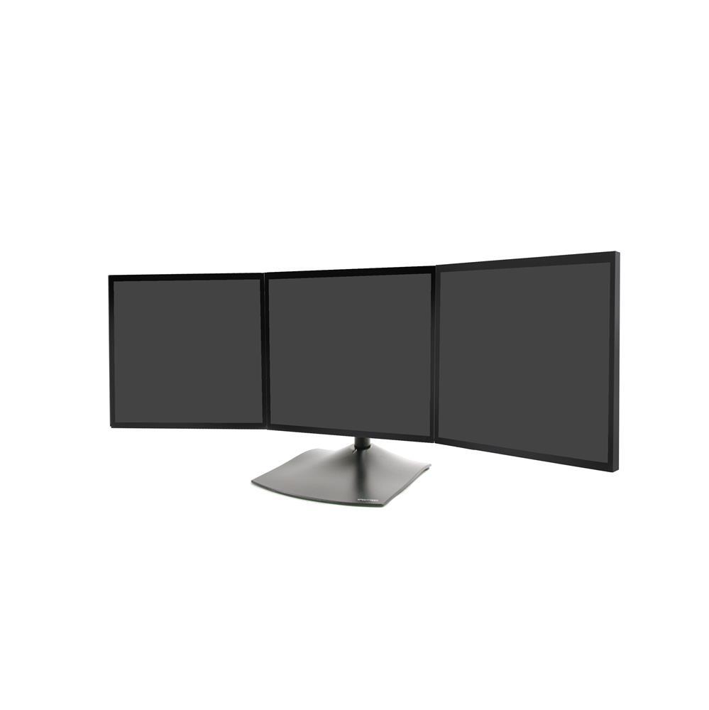 Ergotron DS100 Dreifach-Monitor Tischstandfuß für drei Monitore horizontal bis 53 cm 21 Zoll schwarz