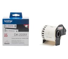 Brother DK22251 - Schwarz/Rot auf Weiß - Rolle