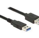 Delock - USB-Verlängerungskabel - USB Typ A (M) zu USB Typ A (W) - USB 3.0 - 50 cm - Schwarz