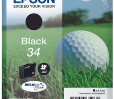 Epson Original 34 Golfball Druckerpatrone schwarz 350 Seiten 6,1ml (C13T34614010)
