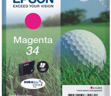 Epson Original 34 Golfball Druckerpatrone magenta 300 Seiten 4,2ml (C13T34634010)