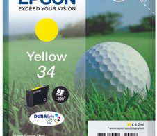 Epson Original 34 Golfball Druckerpatrone gelb 300 Seiten 4,2ml (C13T34644010)