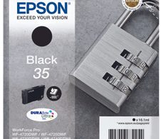 Epson Original 35 Schloss Druckerpatrone schwarz 900 Seiten 16,1ml (C13T35814010)
