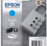Epson Original 35 Schloss Druckerpatrone cyan 650 Seiten 9,1ml (C13T35824010)