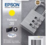 Epson Original 35 Schloss Druckerpatrone gelb 650 Seiten 9,1ml (C13T35844010)