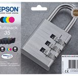 Epson Original 35 Schloss Druckerpatronen 4er Multipack schwarz cyan magenta gelb (C13T35864010)