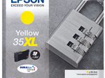 Epson Original 35XL Schloss Druckerpatrone gelb 1900 Seiten 20,3ml (C13T35944010)