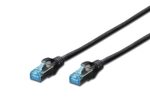 DIGITUS Patch-Kabel RJ-45 (M) zu RJ-45 (M) 0.5m Kupfer SF/UTP Cat 5e schwarz (DK-1531-005/BL)
