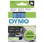 DYMO® Original D1-Schriftband für LabelManager™ 9mm x 7m - Polyester, wieder ablösbar -  schwarz auf blau