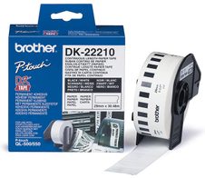 Brother DK-22210 - Etiketten - Rolle (2,9 cm x 30,5 m) - für QL 1050, 1050N, 1060N, 500, 500A, 500BS, 500BW, 550, 560, 5