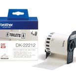 Brother DK-22212 - Permanentklebeband - weiß - Rolle (6,2 cm x 15,2 m) - für QL 1050, 1060, 500, 550, 560, 570, 580, 650