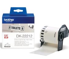 Brother DK-22212 - Permanentklebeband - weiß - Rolle (6,2 cm x 15,2 m) - für QL 1050, 1060, 500, 550, 560, 570, 580, 650