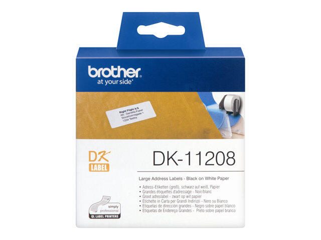 Brother DK-11208 - Adressetiketten 400 ) - für QL 1050, 1060, 500, 550, 560, 570, 580, 650, 700, 710, 720