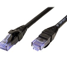 Roline Patch-Kabel RJ-45 (M) zu RJ-45 (M) 1 m UTP CAT 6a schwarz (21.15.2751)