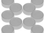 MAUL Magnete grau Ø 3,4 x 1,4 cm - 10 Stück