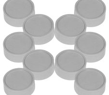 MAUL Magnete grau Ø 3,4 x 1,4 cm - 10 Stück