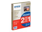 Epson Premium Glossy Photo Paper BOGOF - Fotopapier, glänzend - A4 (210 x 297 mm) - 255 g/m2 - 15 Blatt (Packung mit 2 )