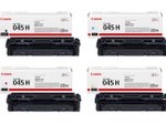Canon Original Toner 045H 4er-Set (schwarz, cyan, magenta, gelb) hohe Ergiebigkeit (OP1246C002)