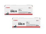 Canon Original Toner 046H Doppelpack schwarz hohe Ergiebigkeit (OP1254C002DP)