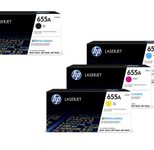HP Original 655A Toner 4er Set schwarz, cyan, magenta, gelb
