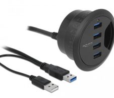 DeLOCK Tisch-Hub 4 Port USB 3.0